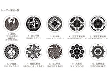 画像をギャラリービューアに読み込む, 家紋コースター(山田木工所)