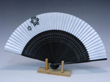 画像をギャラリービューアに読み込む, 婦人用夏扇子 「BAKI柄扇子」天BAKI柄 白地(山武扇舗)