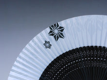 画像をギャラリービューアに読み込む, 婦人用夏扇子 「BAKI柄扇子」天BAKI柄 白地(山武扇舗)