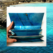 画像をギャラリービューアに読み込む, 黒谷和紙の長財布-海洋-(暮らしの中の 和紙のかたち)