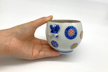 画像をギャラリービューアに読み込む, 染着彩丸紋いっぷく碗(京焼 岩華)