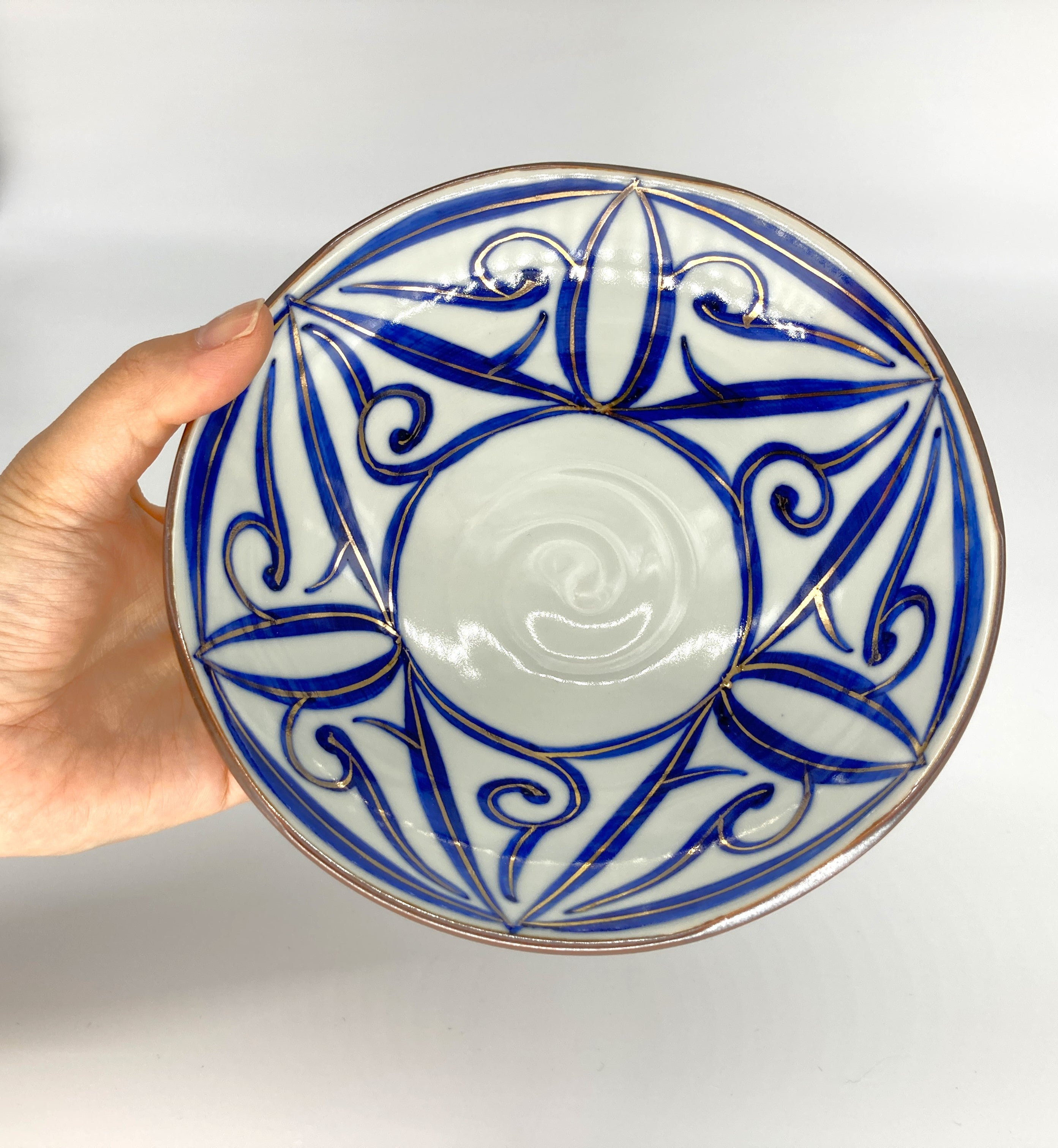 得価最安値(翔)ペルシャ陶器 9～12世紀前後 唐草 茶色 小鉢 発掘品 桐箱付 イスラム陶器