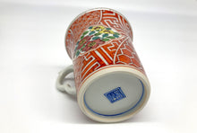 画像をギャラリービューアに読み込む, 赤絵祥瑞マグカップ(京焼 岩華)