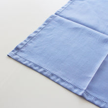 画像をギャラリービューアに読み込む, KYOTO BLUE ハンカチ ボタニカルダイ 花染め麻はんかち 露草(山本仁商店)