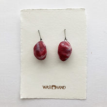 画像をギャラリービューアに読み込む, 石をモチーフにした和紙ピアス-礫-(暮らしの中の 和紙のかたち)