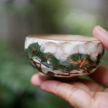 画像をギャラリービューアに読み込む, 面取りぐい吞み-雪松-(俊山窯)