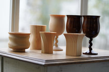 画像をギャラリービューアに読み込む, 杉ワイングラス漆塗り≪内面黒または朱≫(山田木工所)