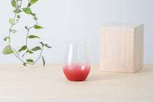 画像をギャラリービューアに読み込む, 漆グラス「はなひらく」タンブラー大(赤)うるしのしごと