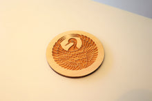 画像をギャラリービューアに読み込む, 家紋コースター(山田木工所)