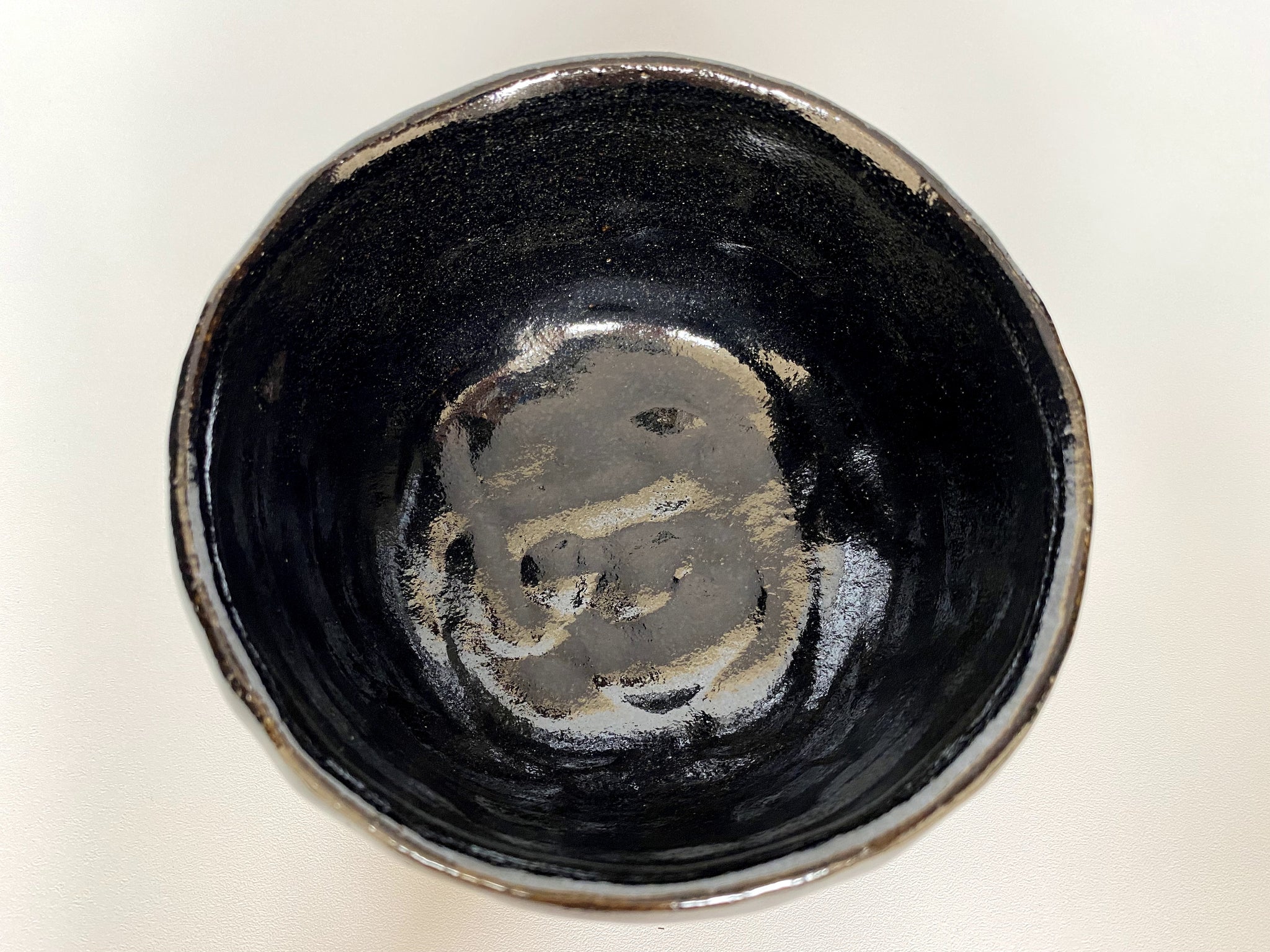 e2594 黒 菓子鉢 平安 楽入 共箱 黒楽 鉢 吉村楽入 茶道具 工芸品
